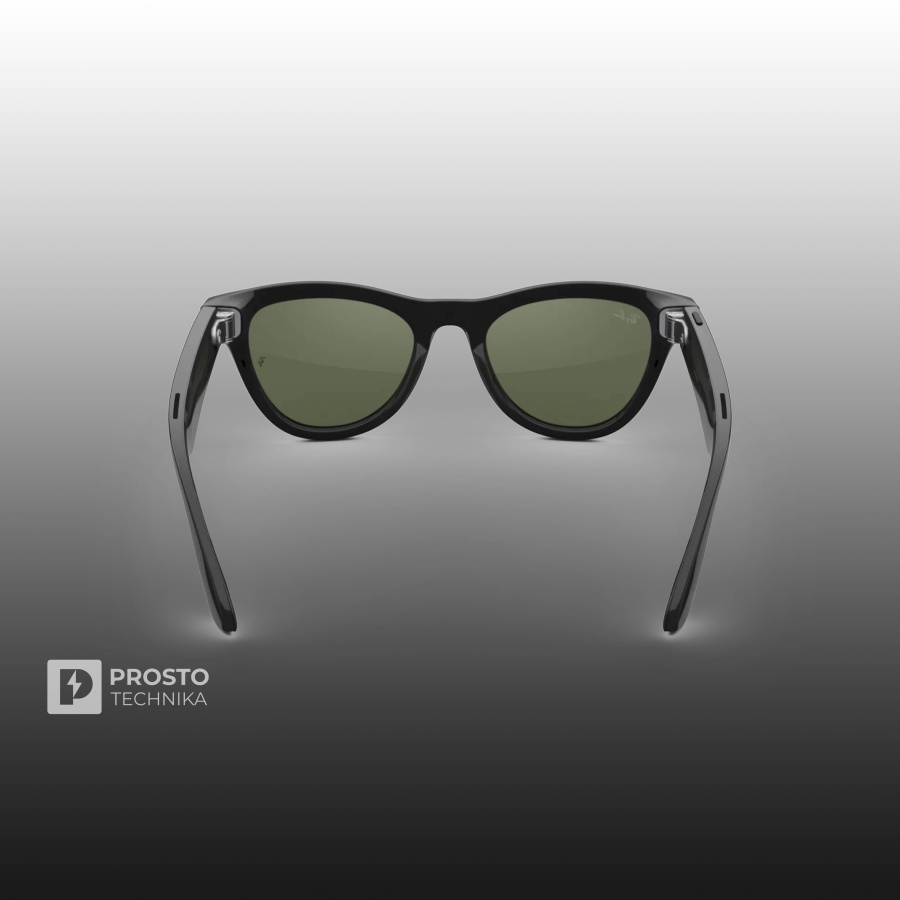 Ray-Ban Skyler (Gen 1) Глянцевый Чёрный с Зелёными линзами